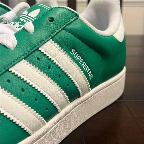 Adidas Superstar II Shoes Sneakers JI3076 new green white Mens Size 11.5 - Picture 9 of 14